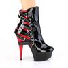 Pleaser - DELIGHT1012 Bottes de plateforme - Noir/Rouge Product image